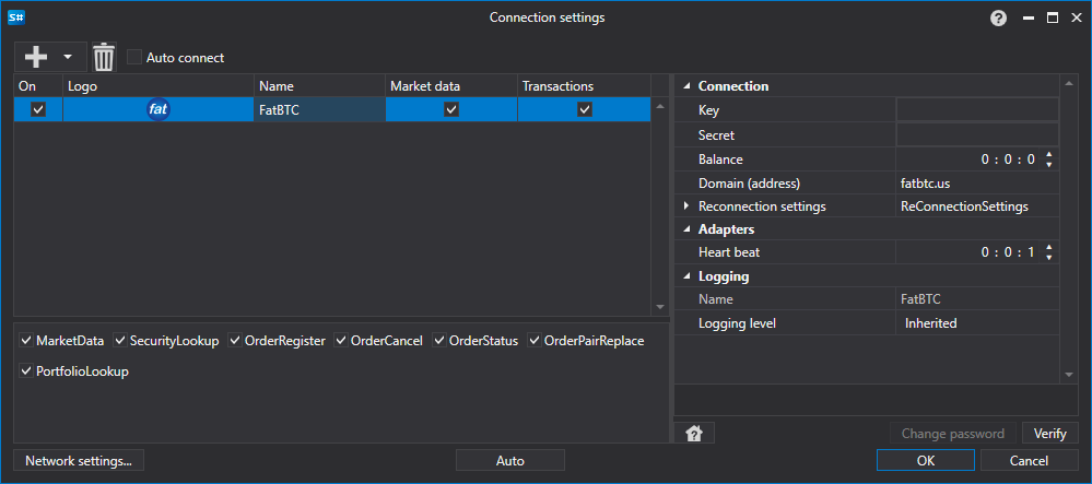 API GUI Settings FatBTC