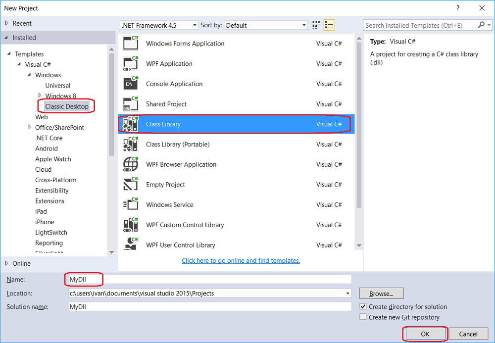 Designer Creating a DLL cube in Visual Studio 00
