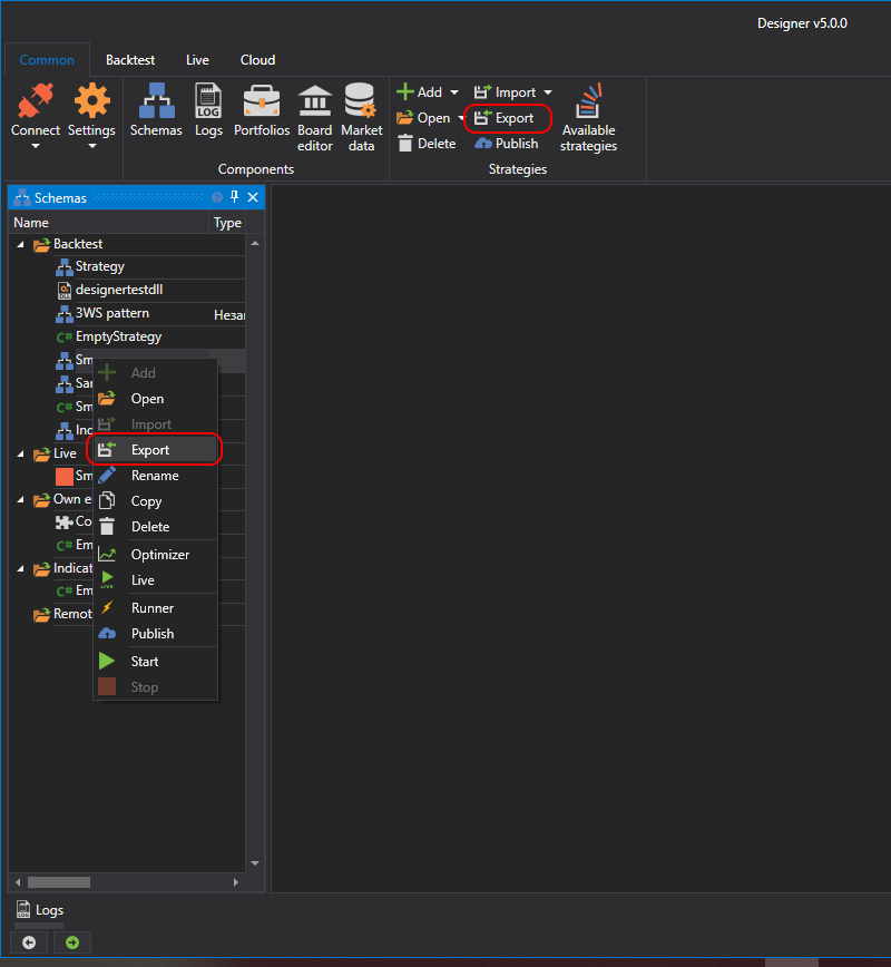 Designer Export strategies 00