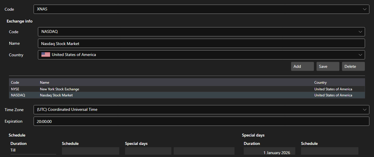 Screenshot: reference of trading boards