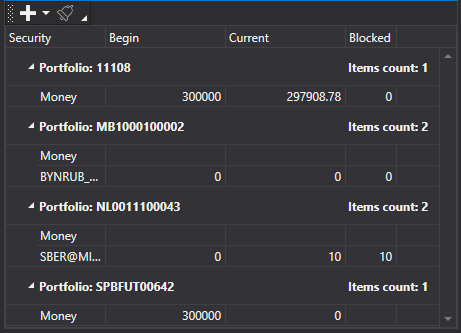GUI PortfolioGrid