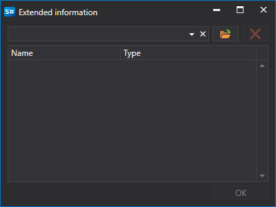 hydra Extension Info window