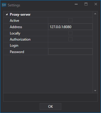 hydra proxy settings