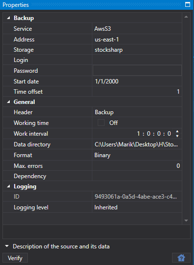hydra tasks backup