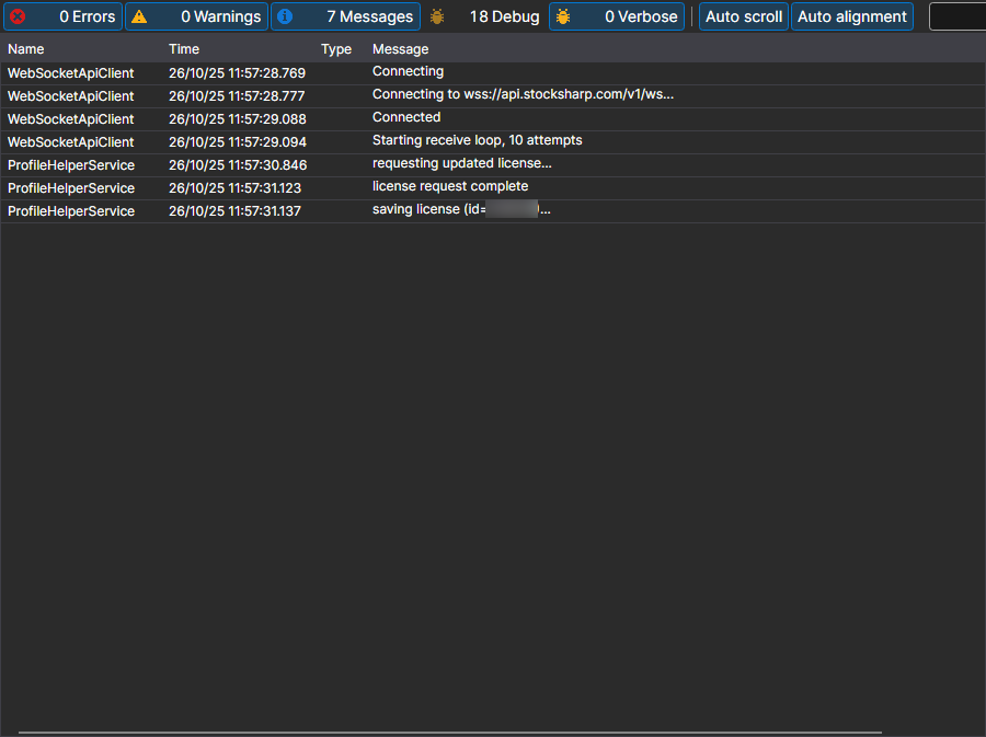 Installer: logs