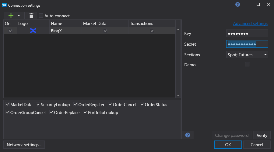 BingX API GUI 設定