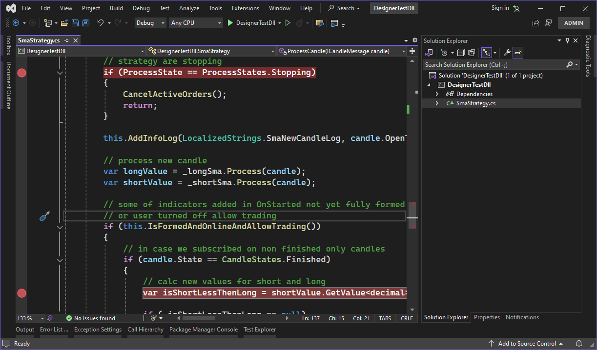Designer Visual Studio での DLL キューブ作成 03