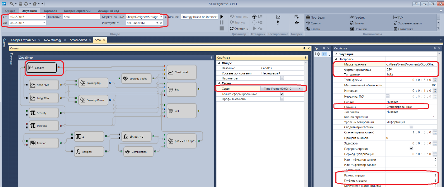 Designer An example of backtesting 00