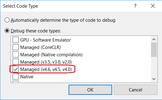 Designer Debugging DLL cube using Visual Studio 02