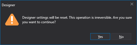 Designer Reset language settings 01