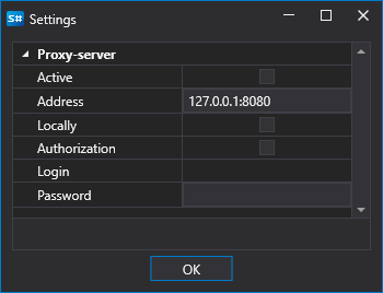 Designer The connection settings 13