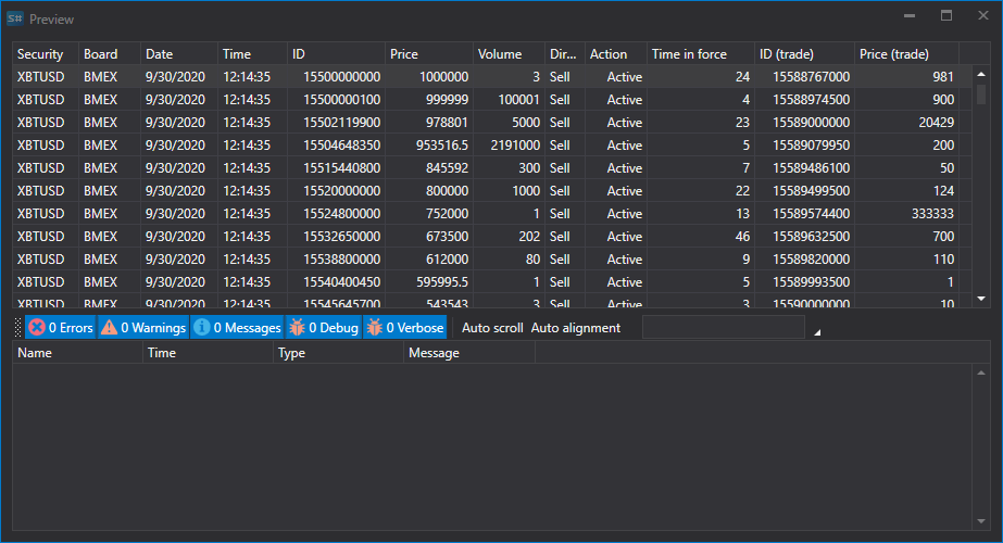 hydra import preview orderlog